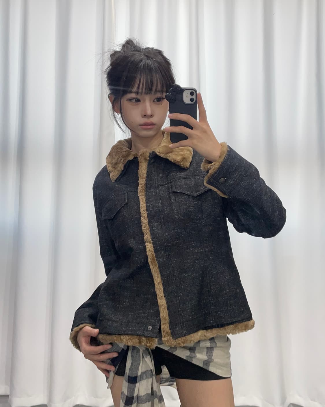  🎸다크 그레이 데님 쉐르파 자켓🎸 상품이미지5