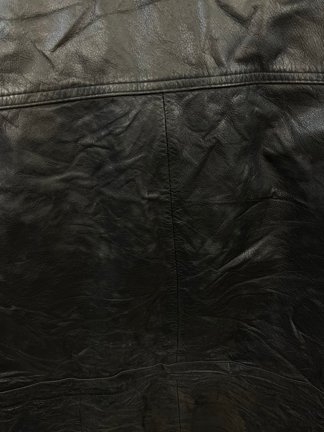 빈티지 카라 가죽 레더자켓 블랙 L #csz2597 상품이미지6