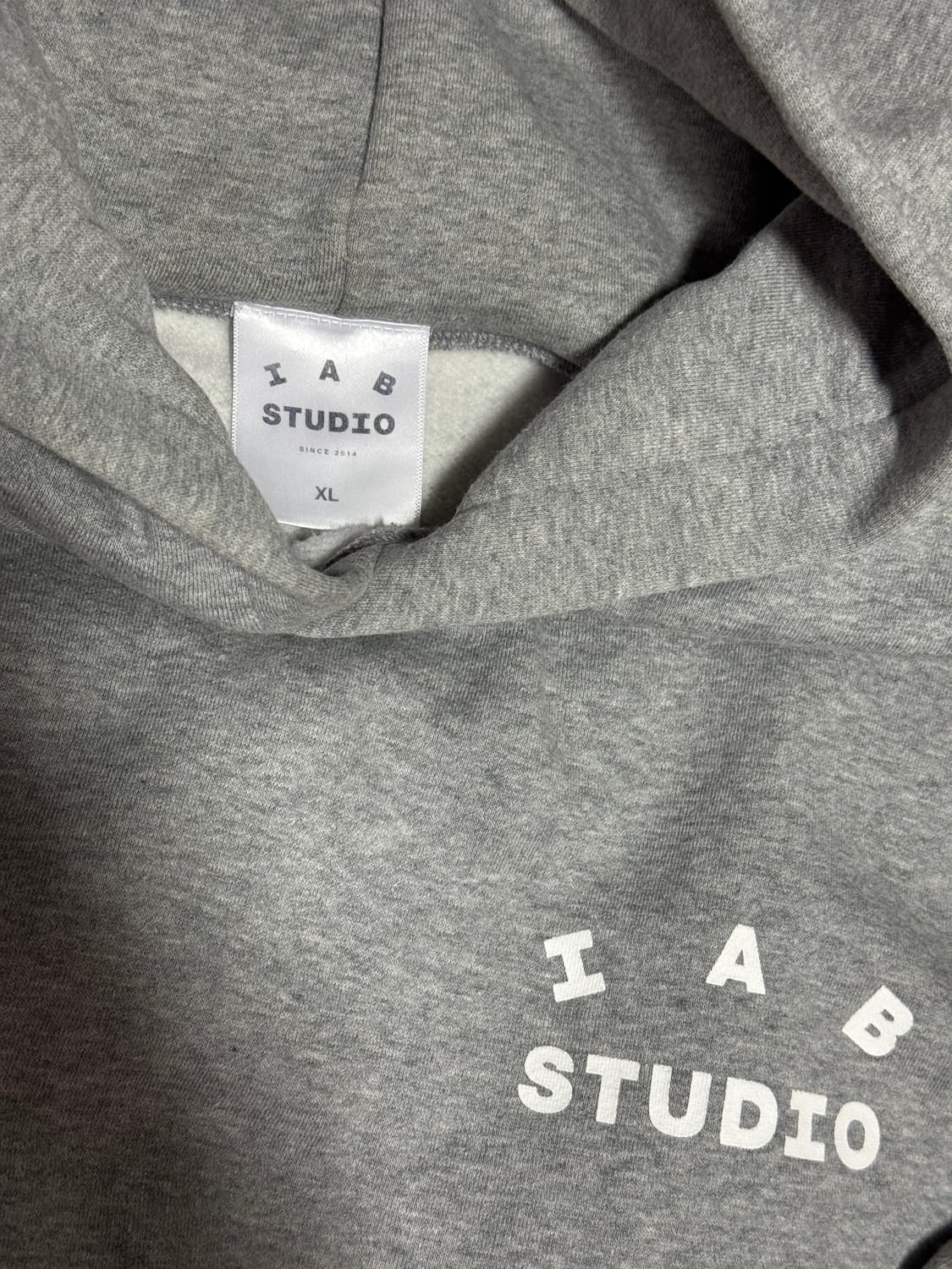 아이앱 스튜디오 그레이 후드티 XL 상품이미지2