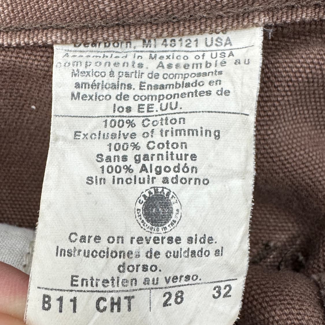 칼하트 OG 카펜터 덕캔버스 페인터 페이딩 워크팬츠 상품이미지10