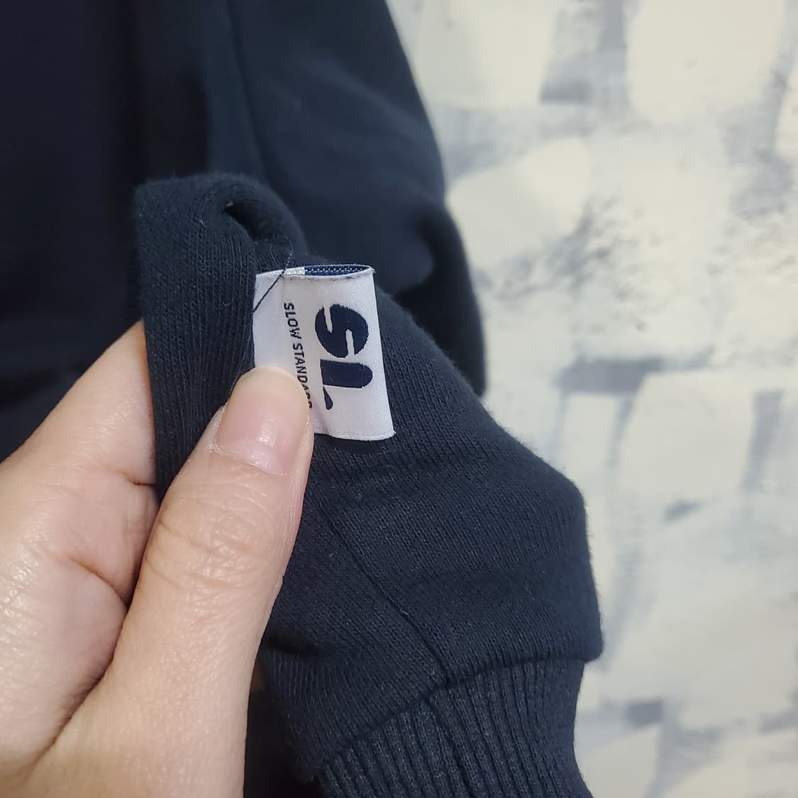 라퍼지스토어 헤비 코튼 오버 럭비 카라 맨투맨 상품이미지3