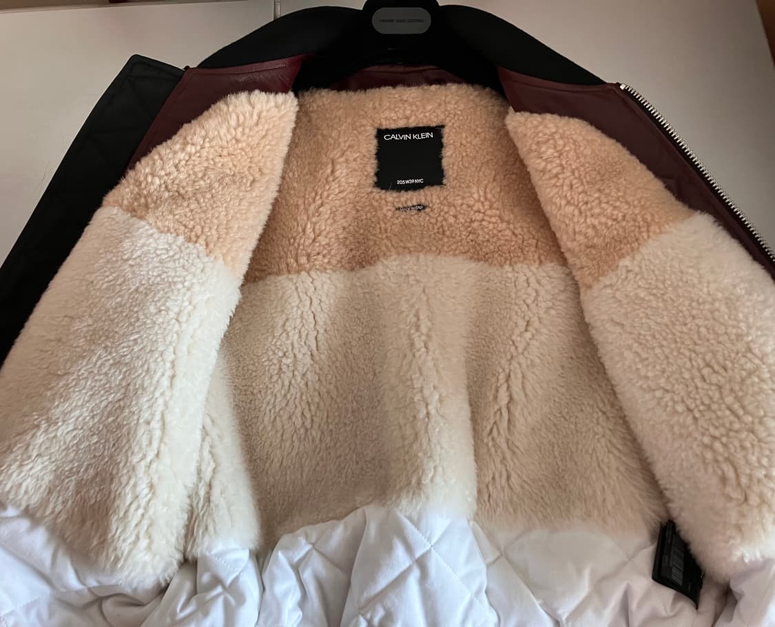 라프시몬스 ck 무스탕 봄버 상품이미지3