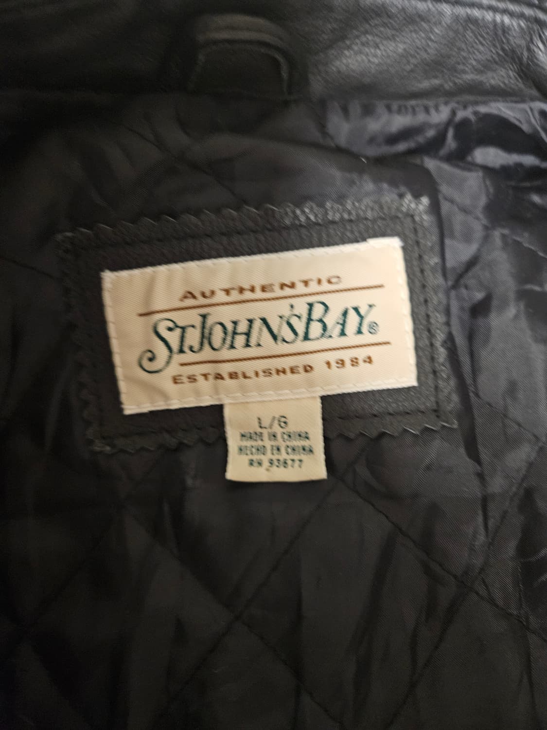 ST John's Bay 빈티지 가죽 레더 자켓 L 상품이미지3