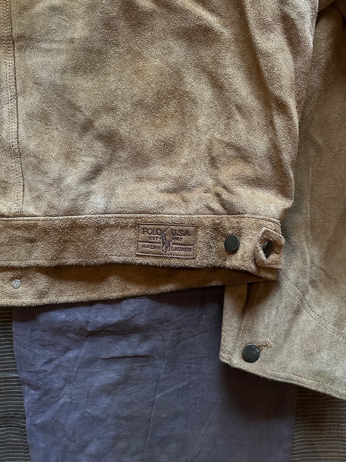 90s 빈티지 폴로 랄프로렌 덩가리 스웨이드 자켓 rrl 상품이미지7