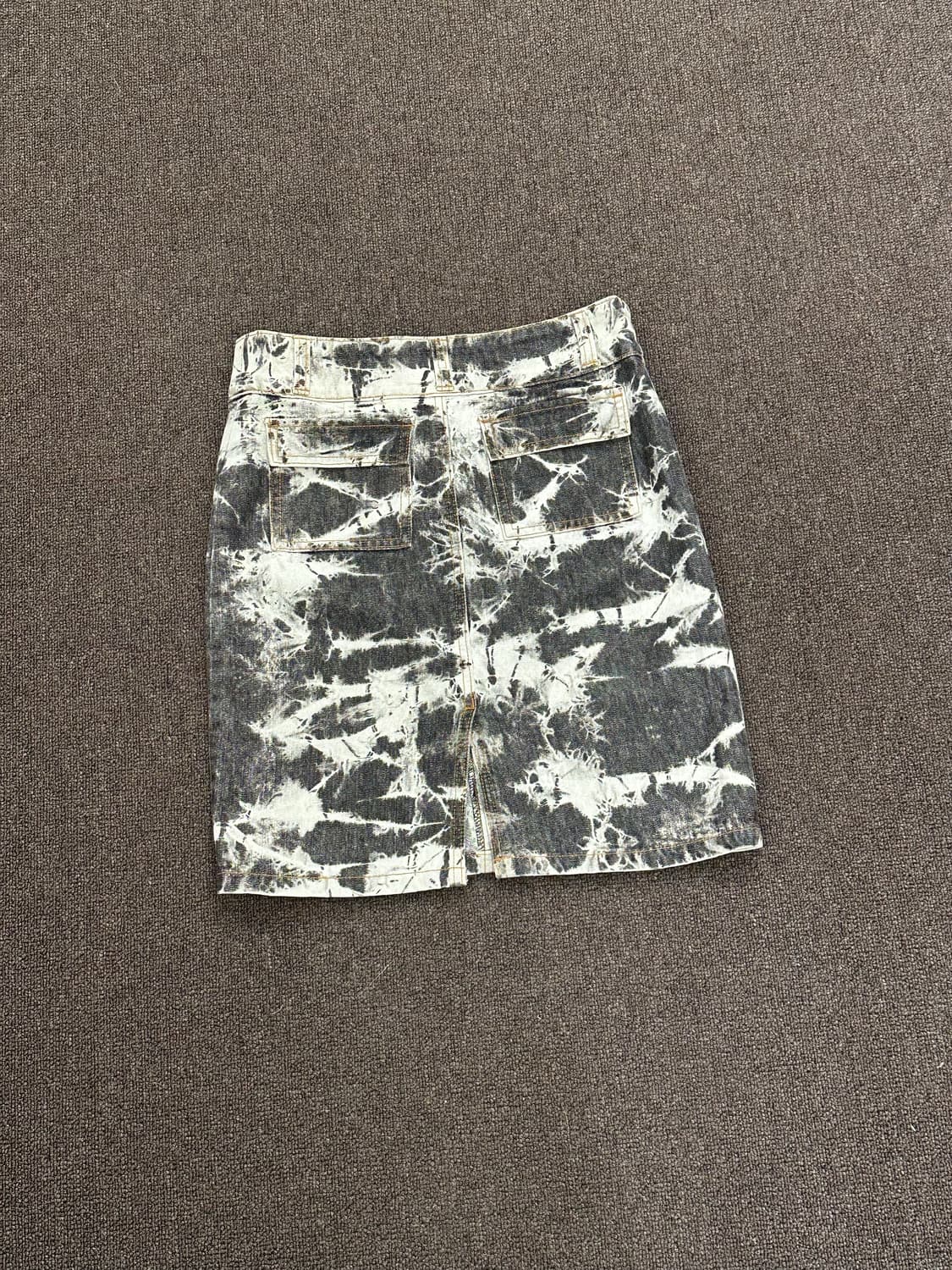 M)Japanese vintage 타이다이 워싱 데님 미디 스커트 상품이미지5