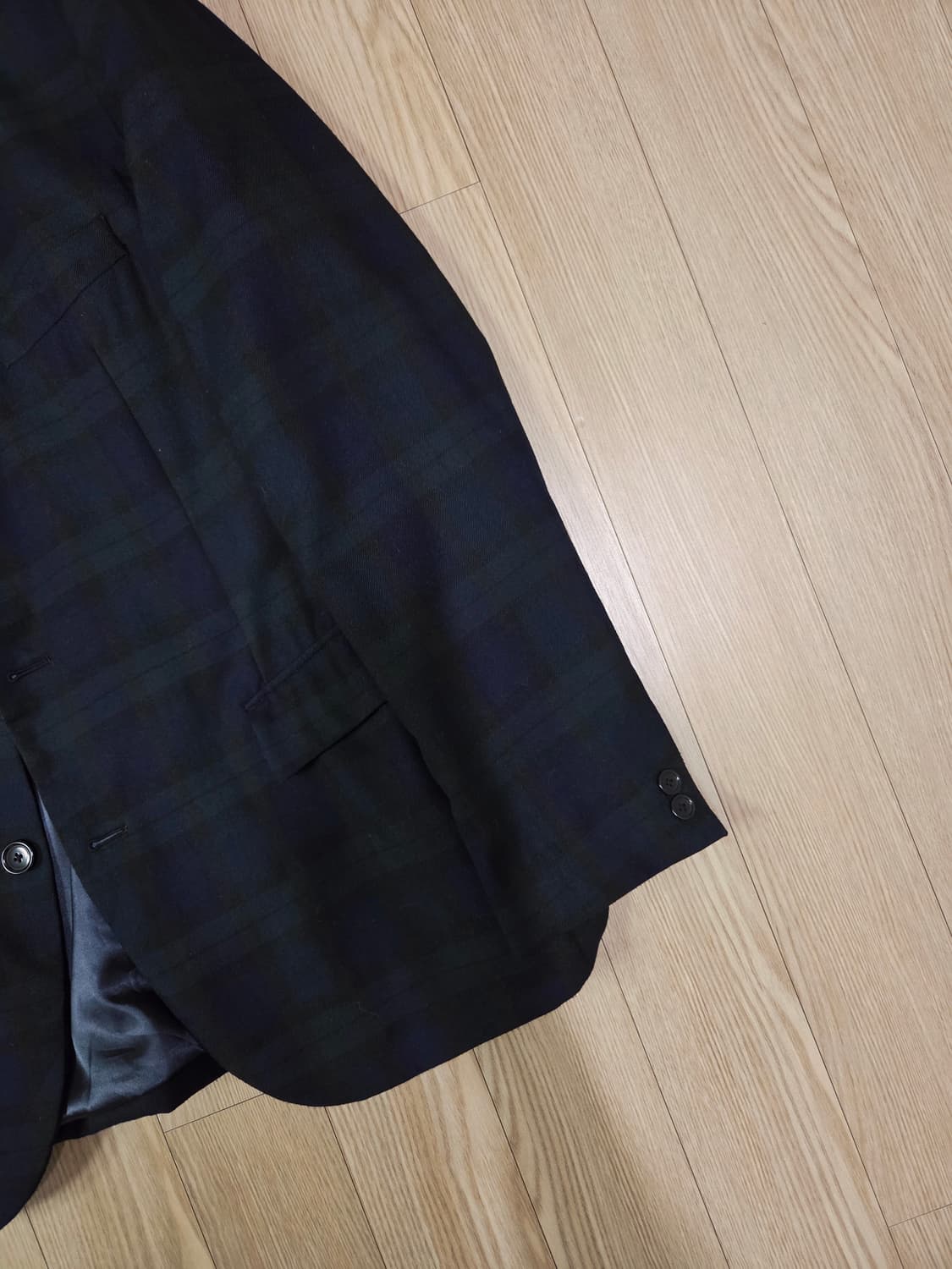 뷰티앤유스 블랙와치 울 블랜딩 블레이져 재킷 상품이미지4