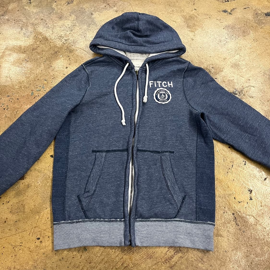 아베크롬비 데님 st 그레이 블루 후드집업  상품이미지3