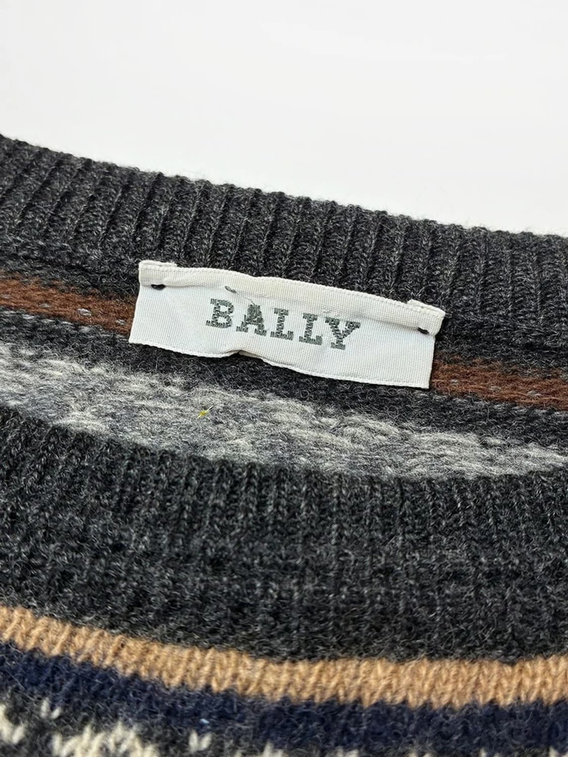 발리 BALLY 00s 클래식 레트로 배색 울 니트 PN4804 상품이미지5