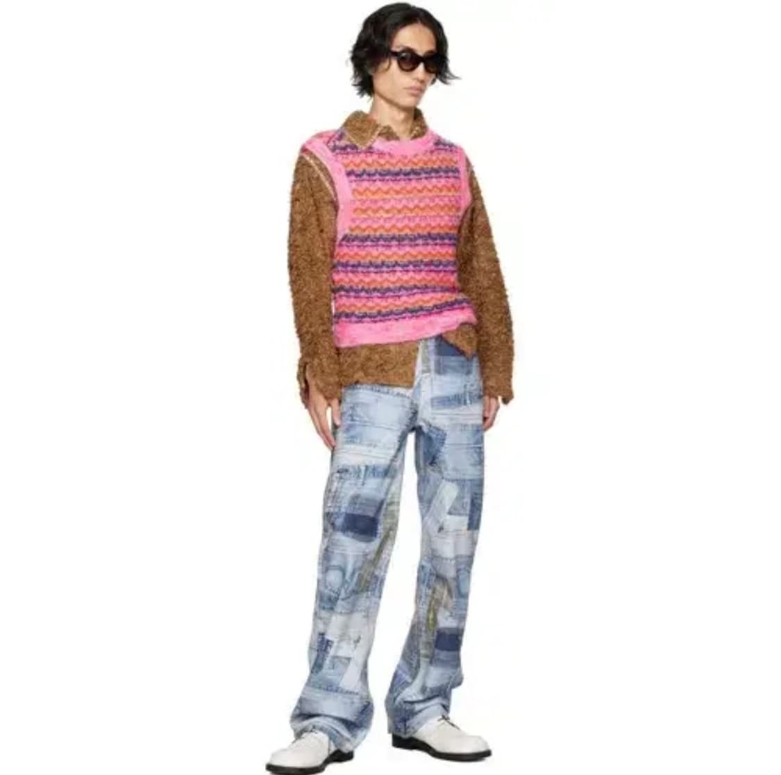 앤더슨벨 유니섹스 캔디 크루넥 베스트 핑크 [L/XL] 상품이미지2