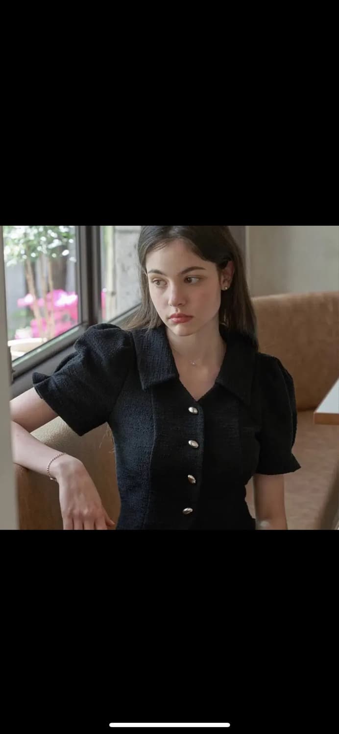 플로움 썸머 페블 자켓 아이보리, 블랙 상품이미지2