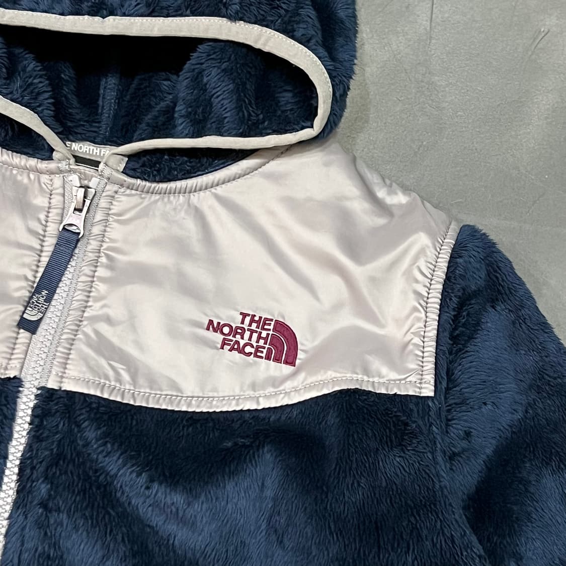  노스페이스 배색 테디 후드집업 y15088 상품이미지4