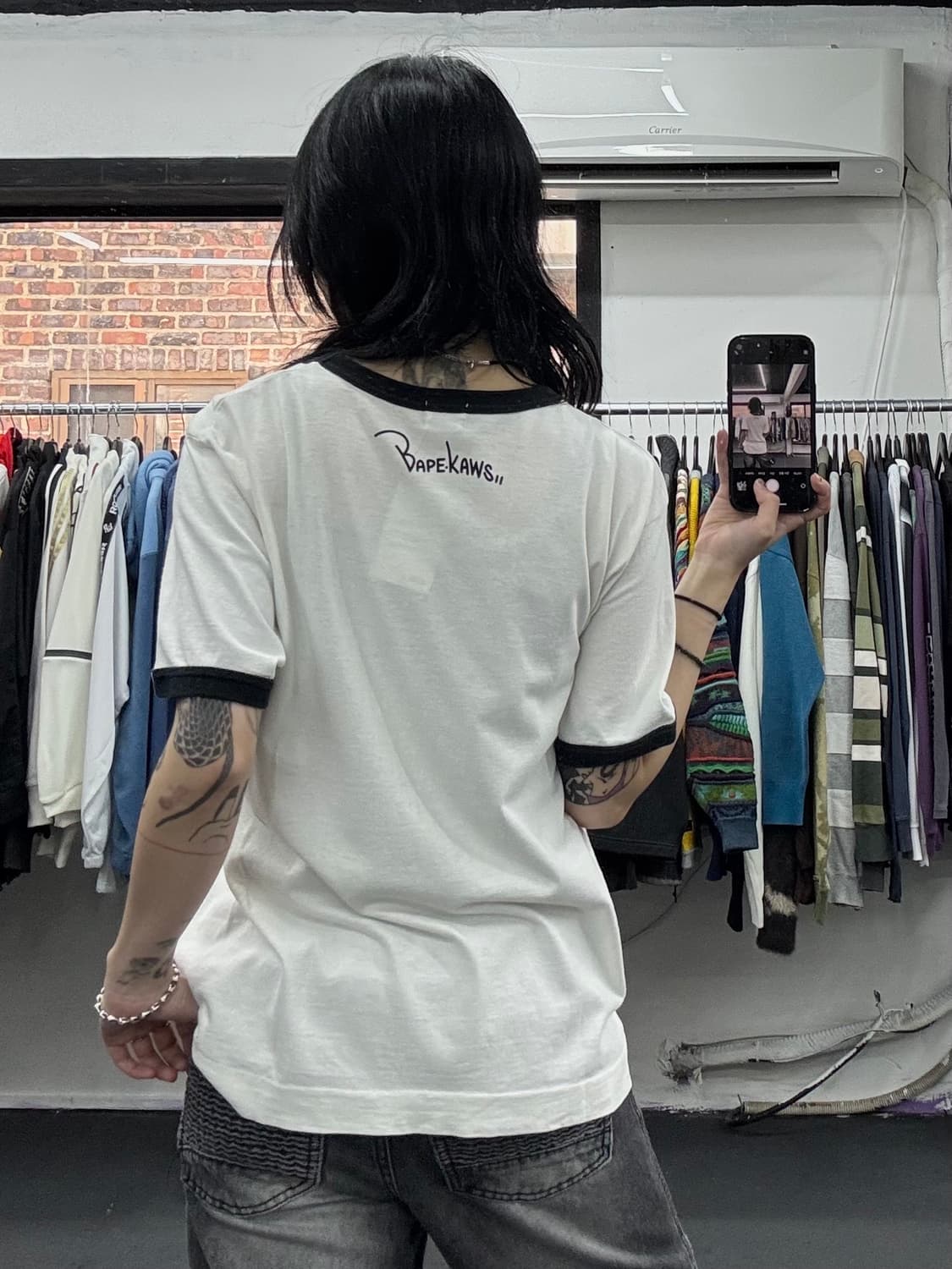 베이프 카우스 링거 티셔츠 상품이미지3