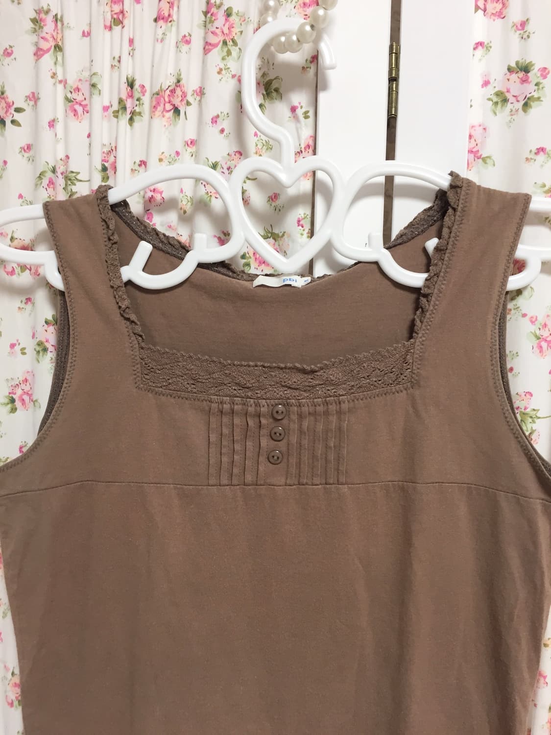 빈티지 모리 초코 단추 슬리브리스  상품이미지2