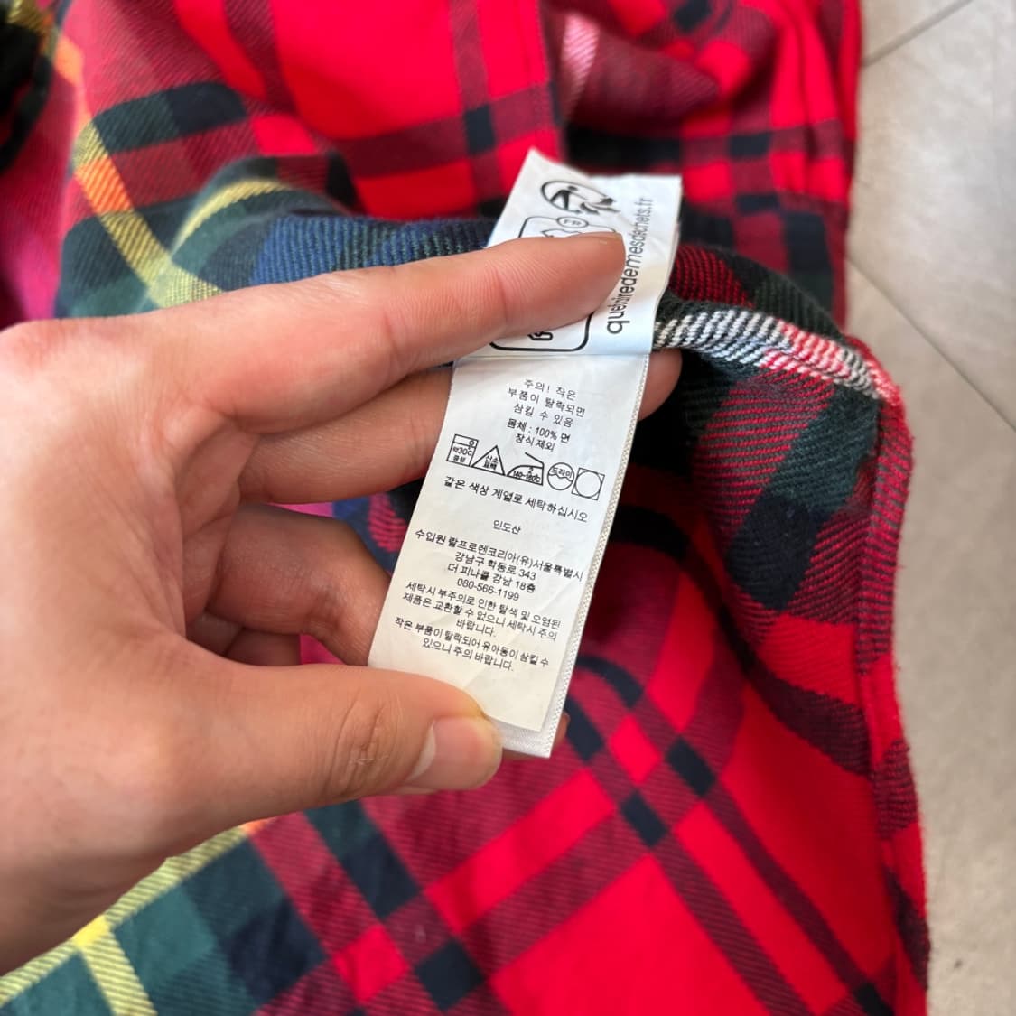 폴로 국내 정품 플란넬 해비 코튼 셔츠 상품이미지9