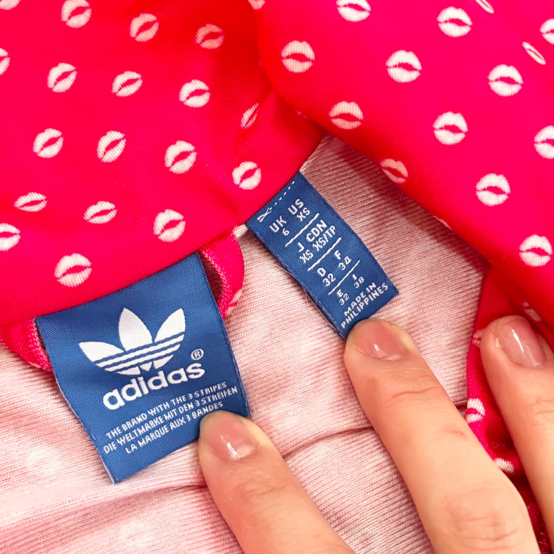 아디다스 핫핑크 핀터깔 갸루 도트 져지 상품이미지4