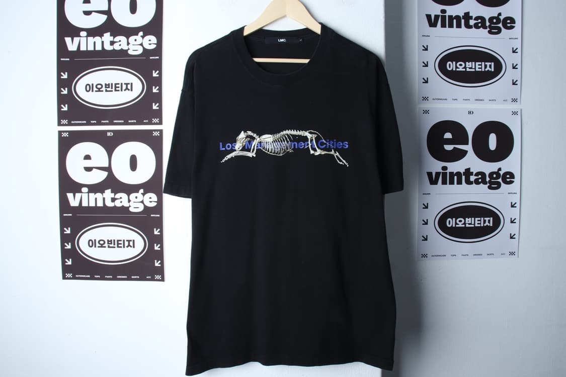 (L-XL) 엘엠씨 반팔 티셔츠 그래픽 에이징 블랙 올드스쿨-H33025 상품이미지2