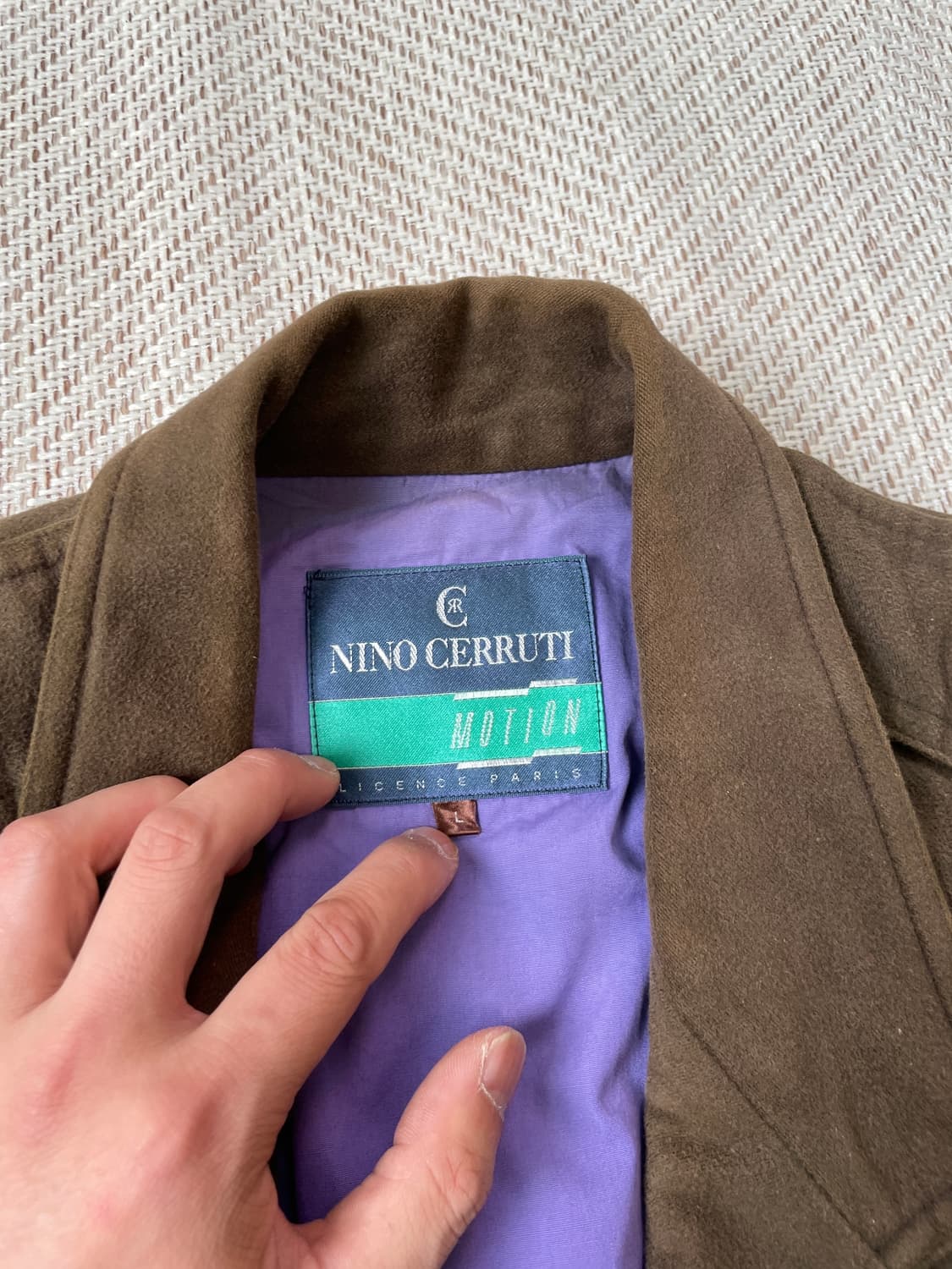 Nino Cerruti Motion 스웨이드 블루종 자켓 J03185 상품이미지5