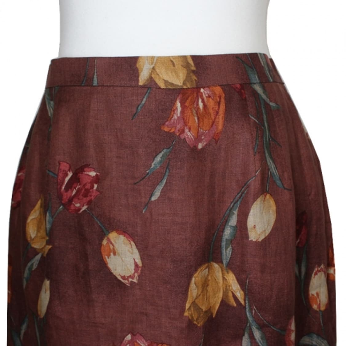 에마누엘 웅가로 파랄렐 라인 린넨 프린트 스커트 66 상품이미지4