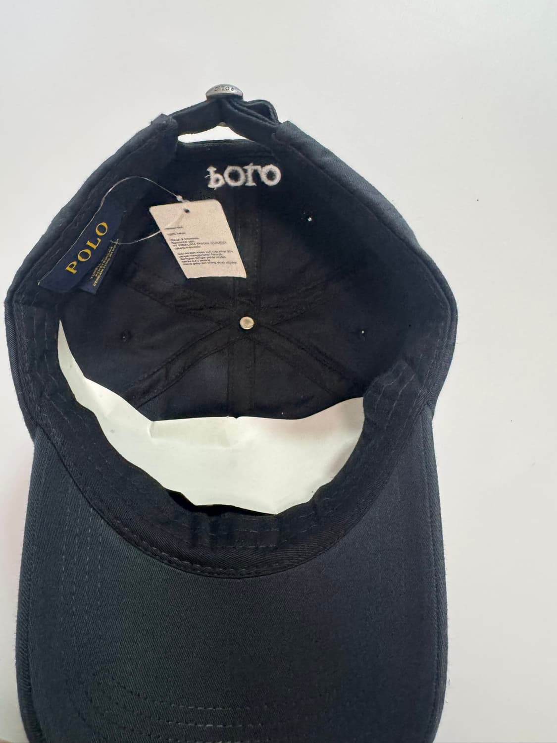 (새택)폴로 블랙 볼캡 모자 상품이미지3