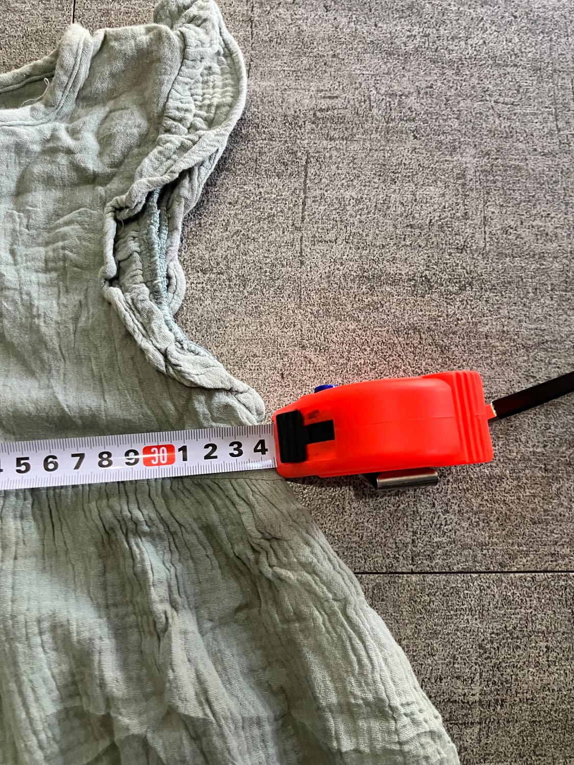 일본빈티지 Riziere 하구미모리걸 할메카지 린넨 슬리브리스나시탑 상품이미지2