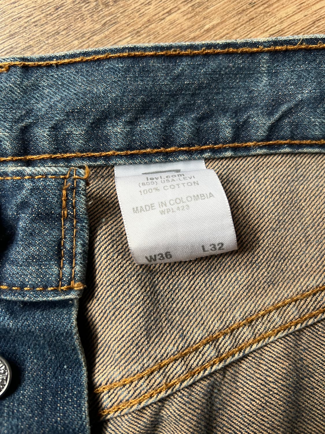 [36]00's 리바이스 USA 501 빈티지 워싱 데님 팬츠 상품이미지6
