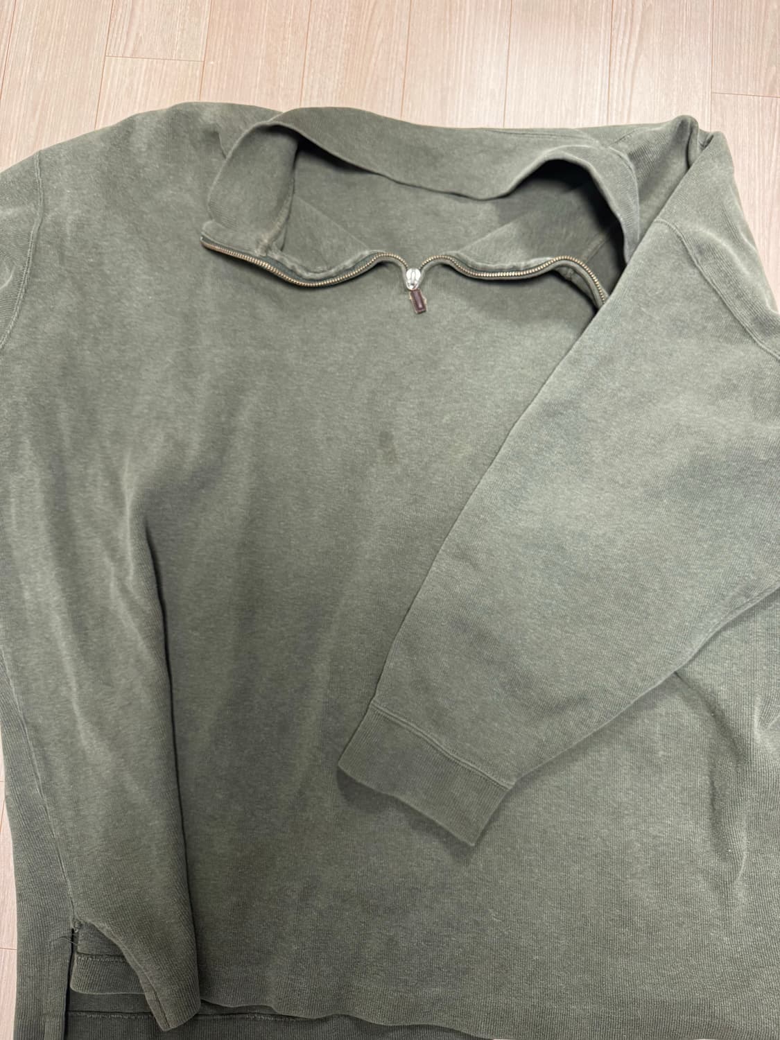 폴로 코튼 하프집업 빅사이즈 상품이미지2