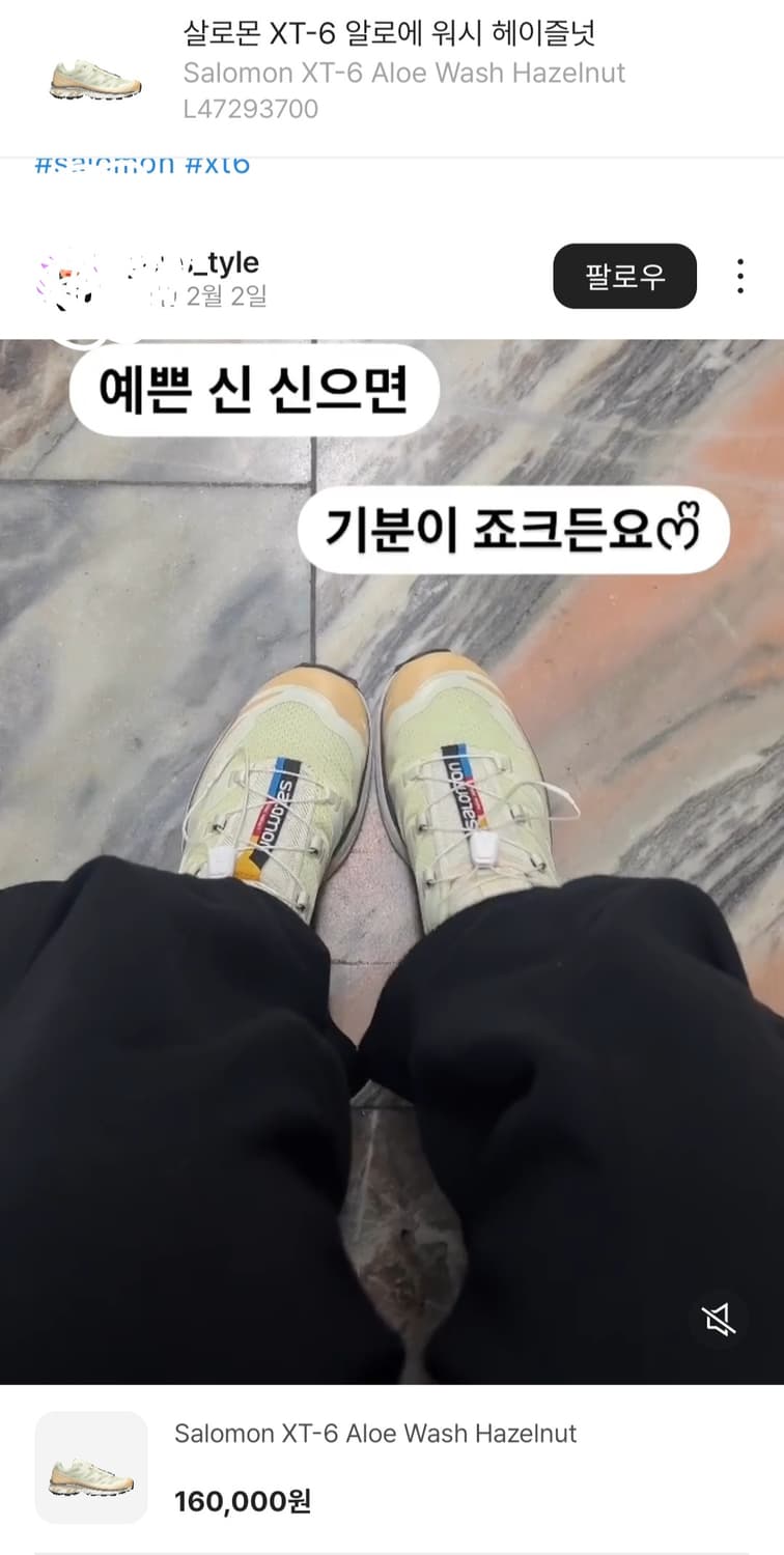 살로몬 XT-6 알로에 워시 헤이즐넛 280 상품이미지10