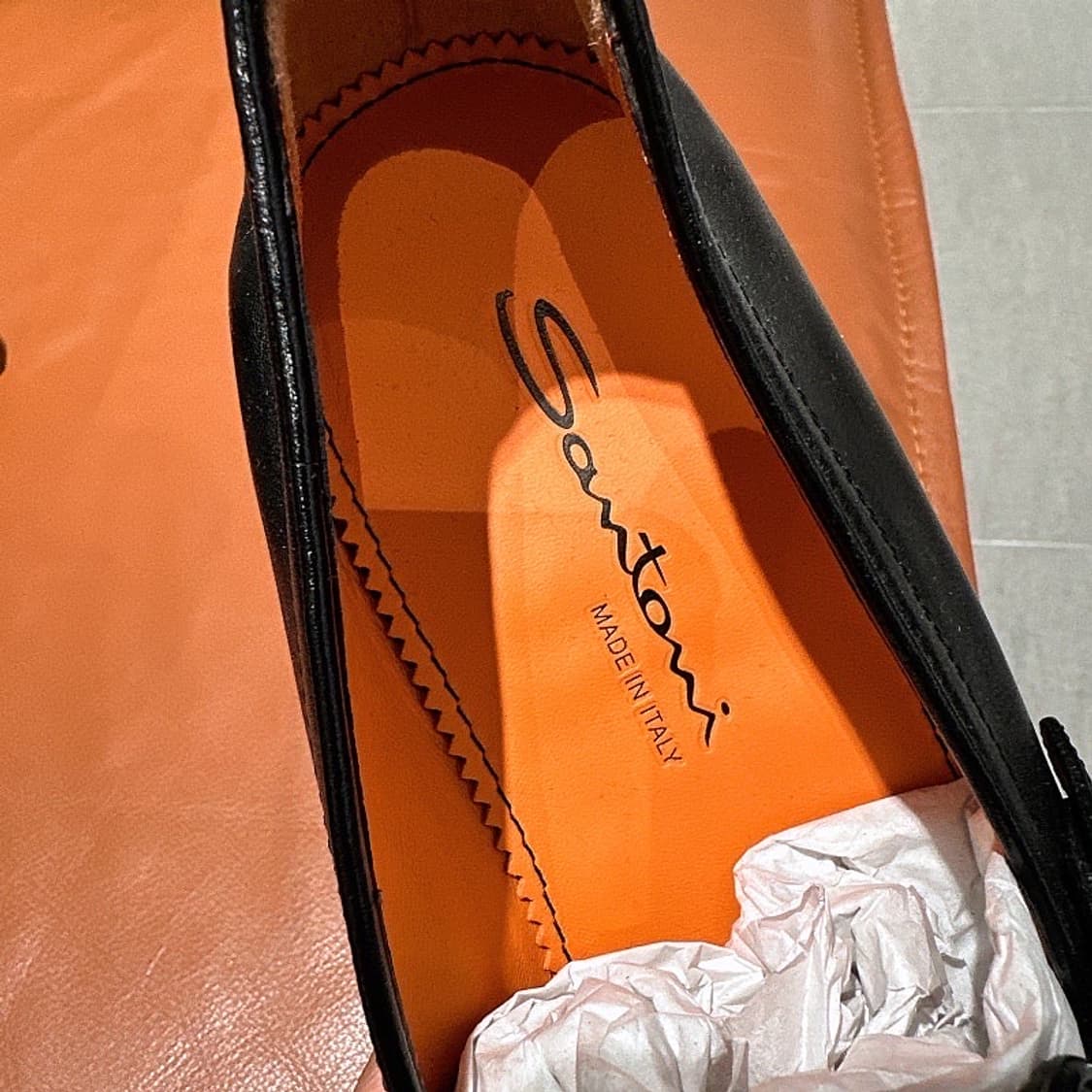 (정품/새상품) SANTONI 산토니 남성 블랙 몽크스트랩 로퍼 슈즈 상품이미지3