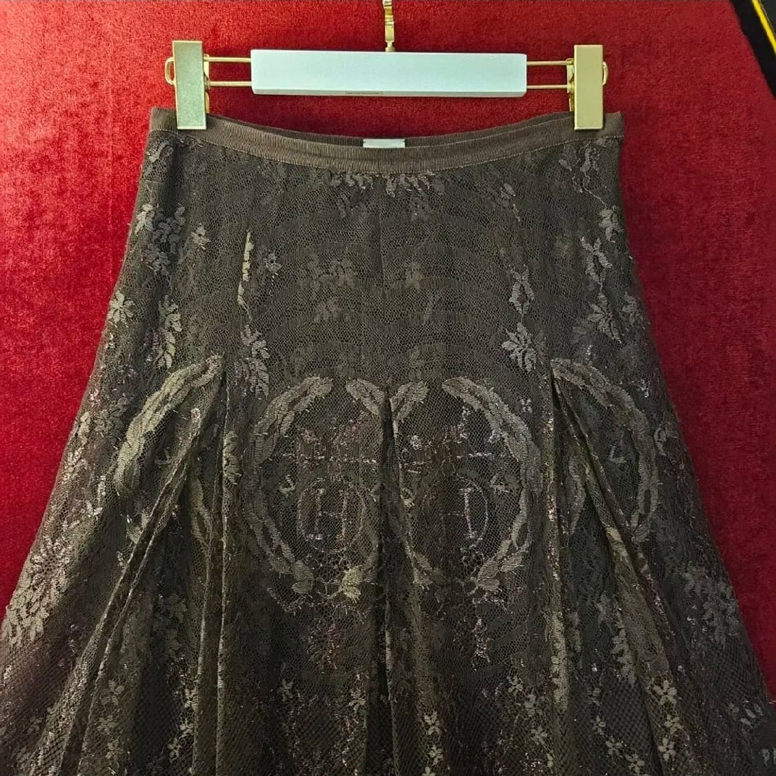 (국내매장)에르메스 시그니쳐로고 시스루 롱 스커트 36size 상품이미지2