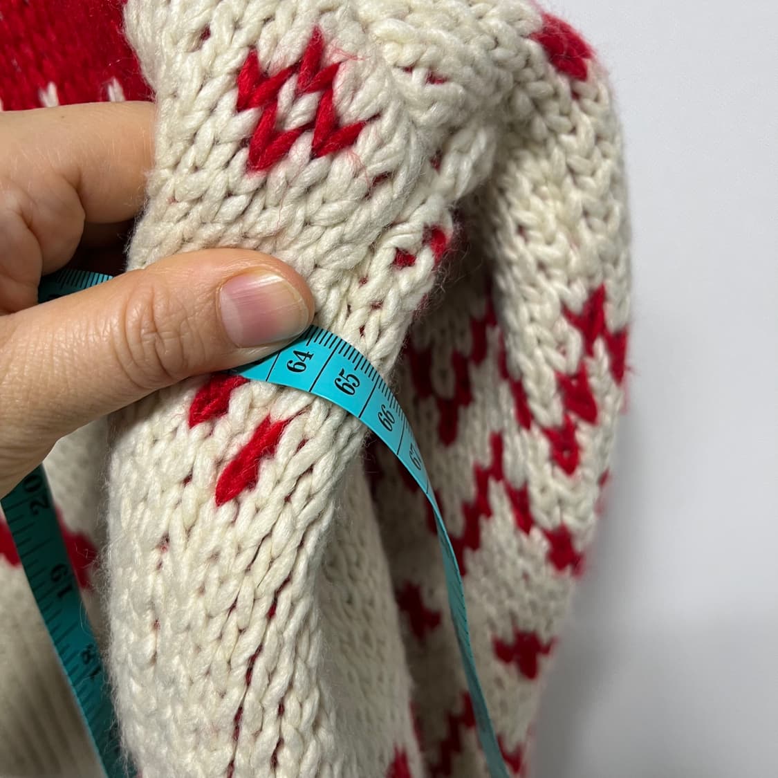 앤드모어 노르딕 패턴 니트 가디건 자켓  상품이미지6