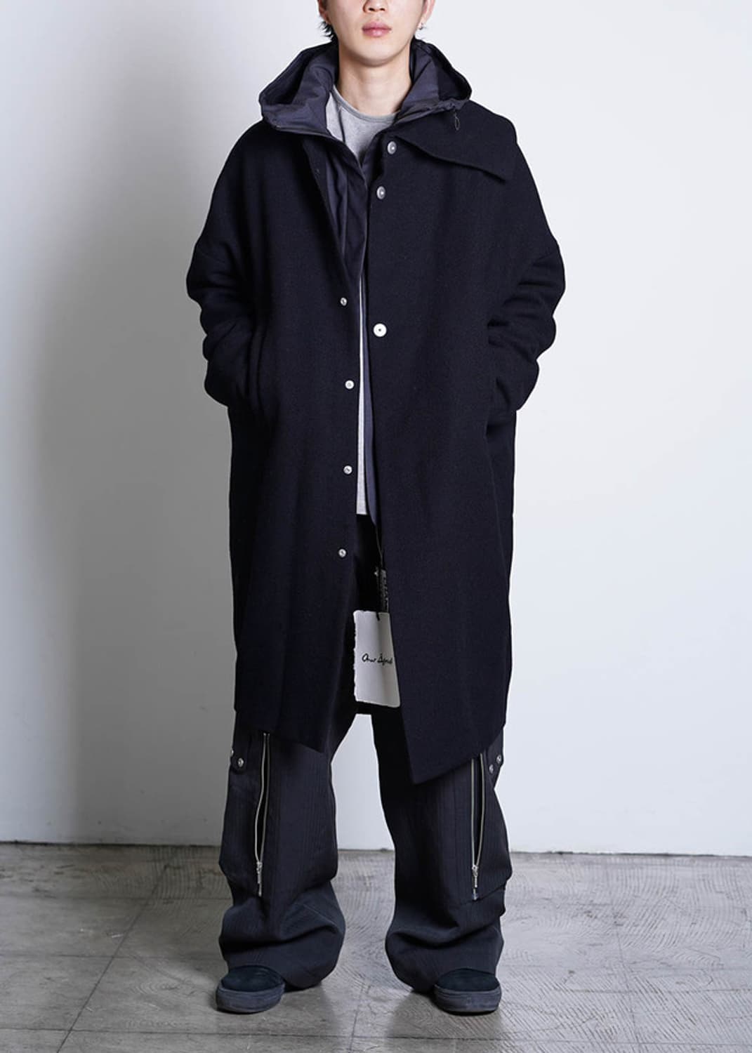 Distorted Cocoon Coat (Black) 48사이즈 상품이미지2