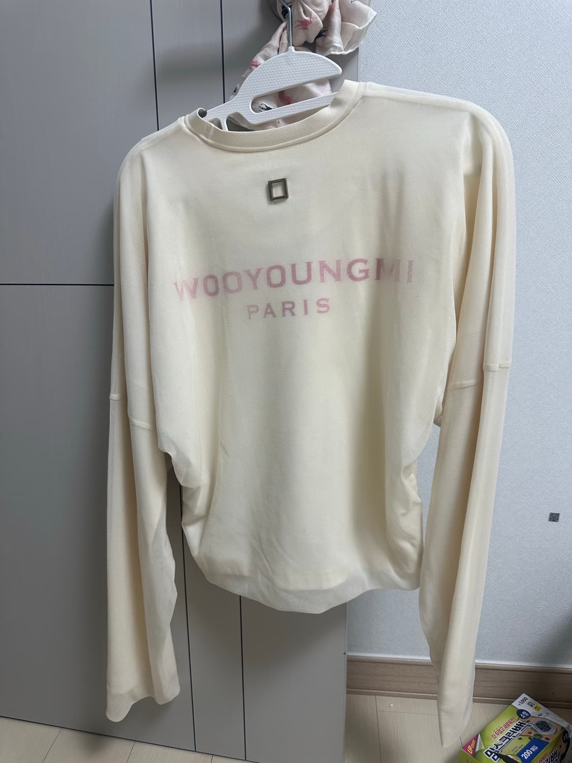 우영미 플라워패턴 메쉬 맨투맨 상품이미지2