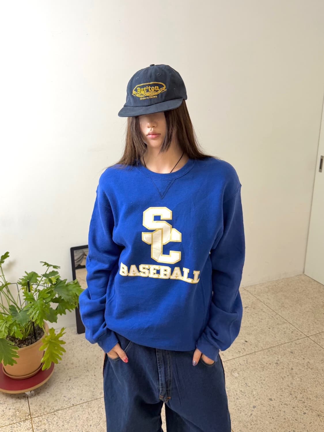 00's 러셀 맨투맨 블루 상품이미지1