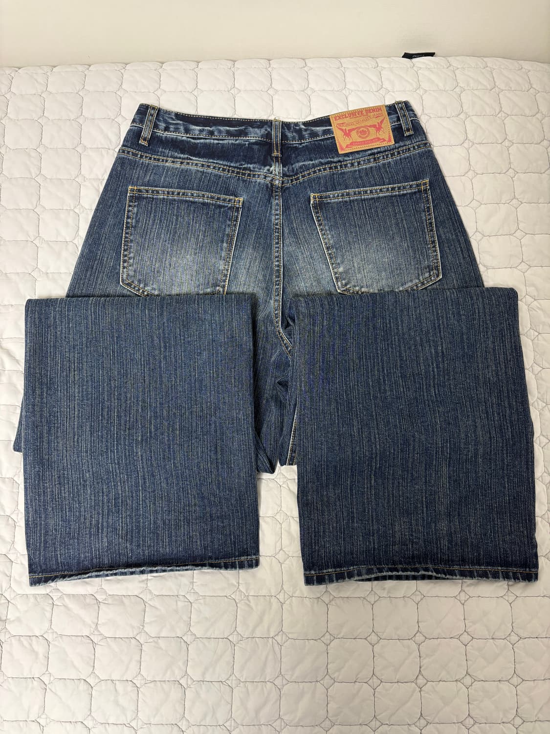 [L] 디앤에스알 DNSR 시그니처 와이드 데님 레트로블루 상품이미지6