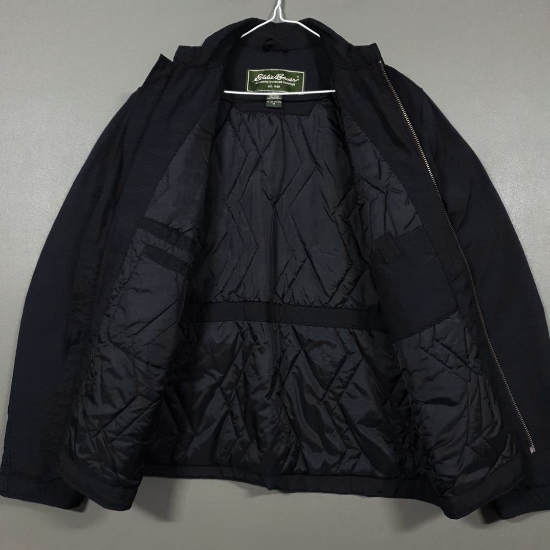 실측 XL) 에디바우어 00s 미니멀 카라 폴리쉘 이중 유틸리티 자켓 상품이미지8