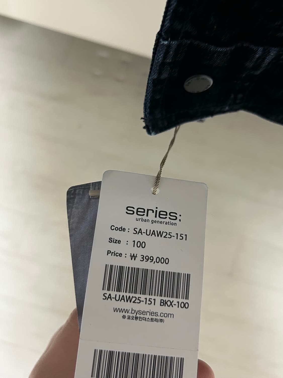series 시리즈 벨베틴 데님 트러커자켓 100 상품이미지3