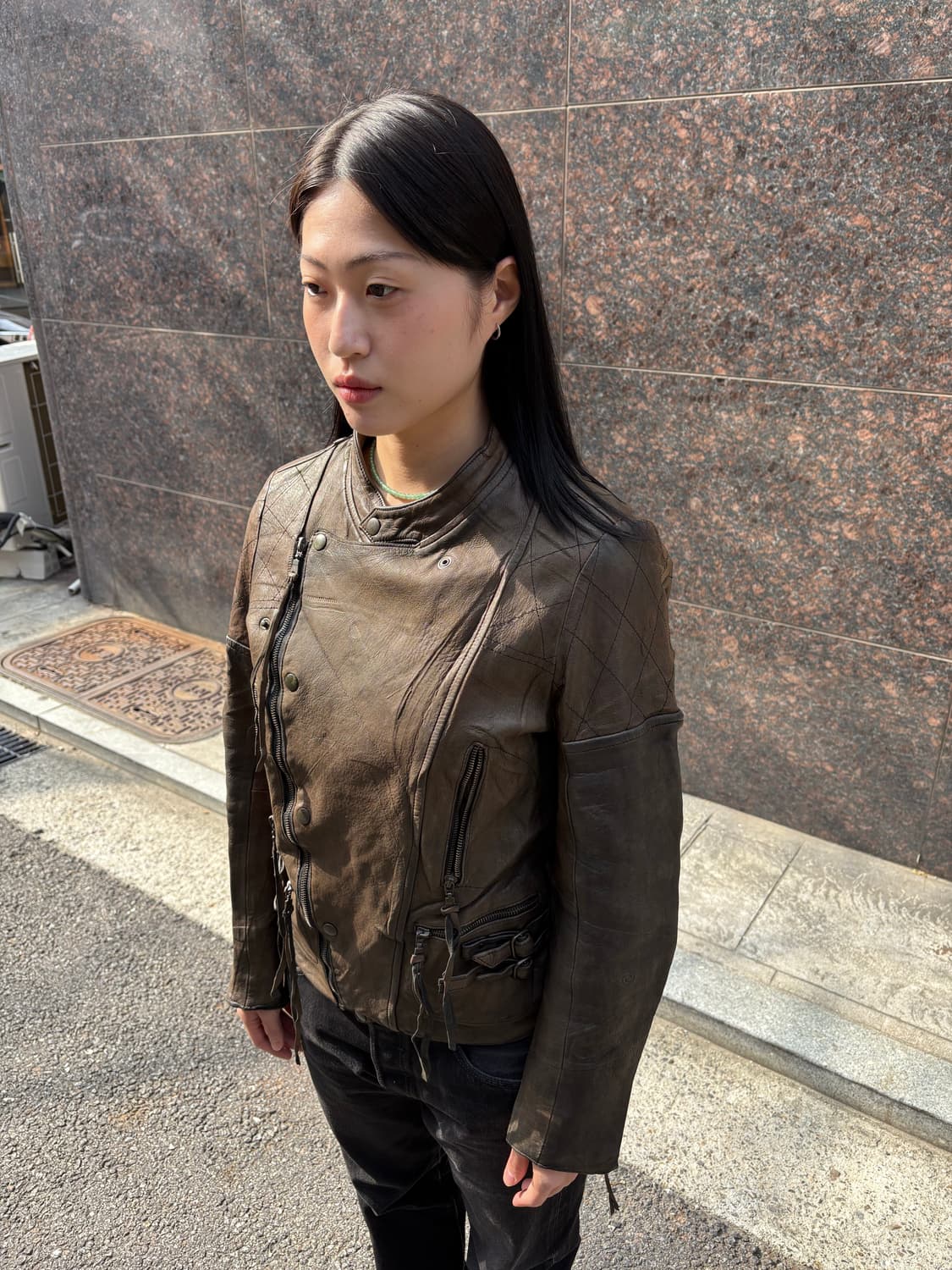 00's Rust Tone Artisan Leather Jacket 상품이미지5