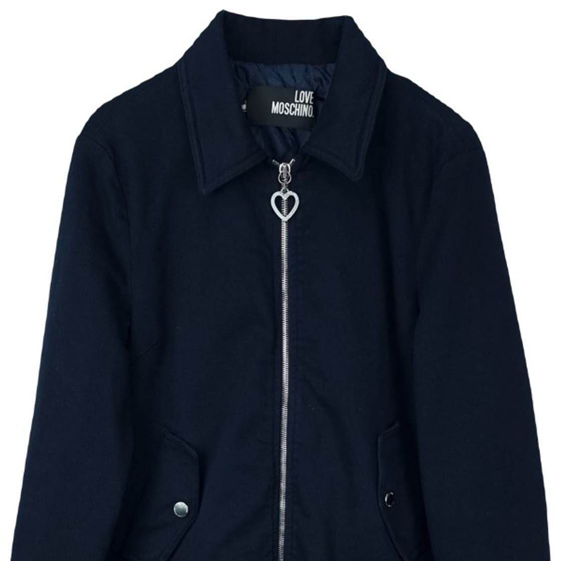 [러브 모스키노] 코튼 집업 코트 네이비 P01236 상품이미지4