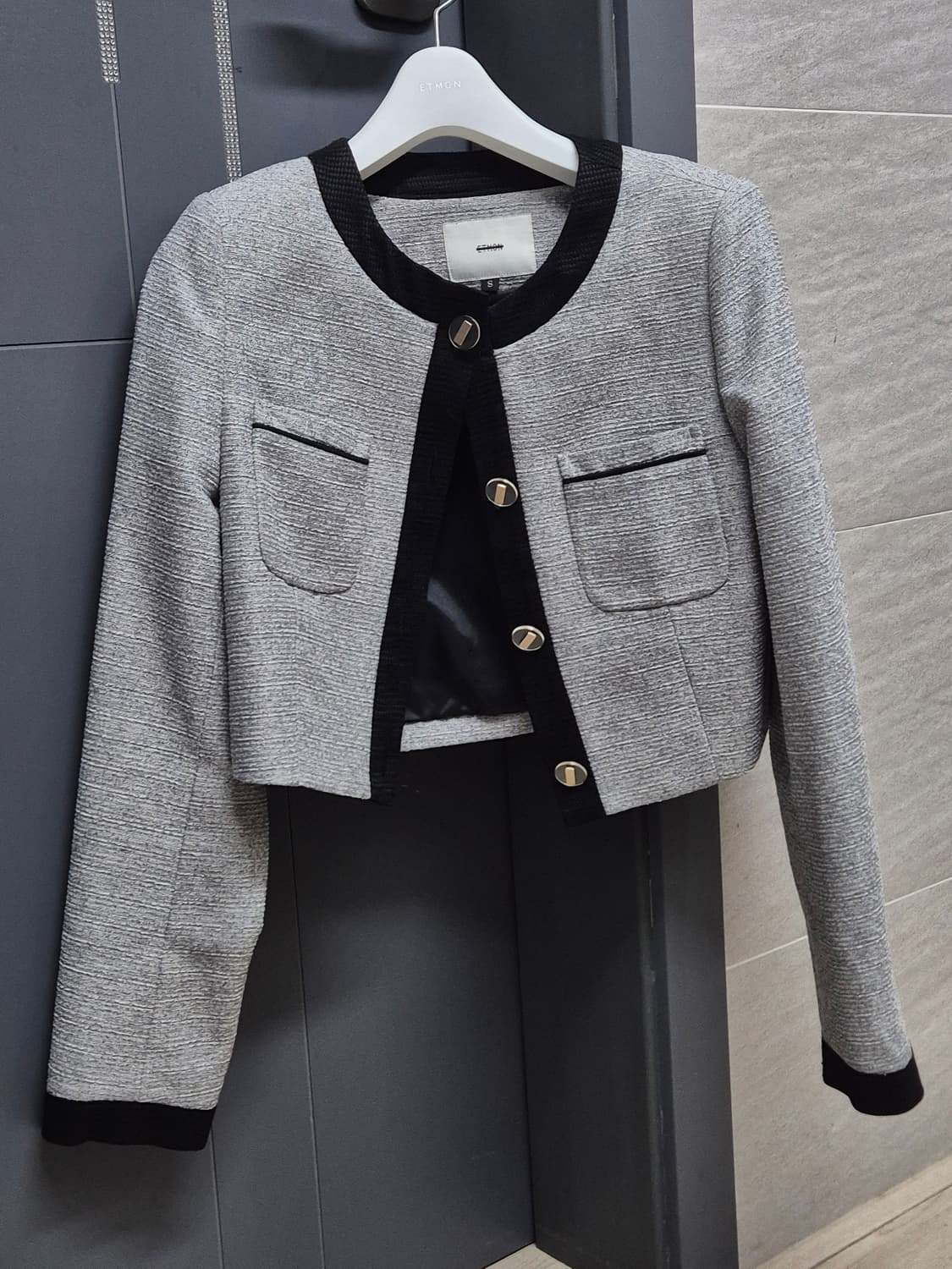 에트몽 트위드 자켓 스커트 셋업 s사이즈 상품이미지5