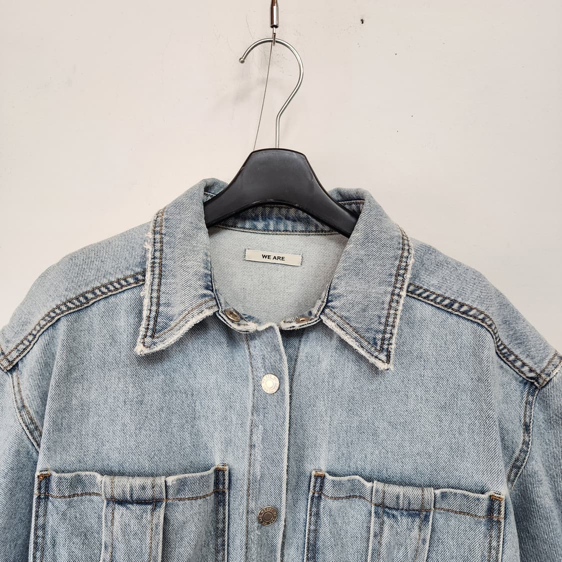 WE ARE 반팔 데님 셔츠 자켓 상품이미지2