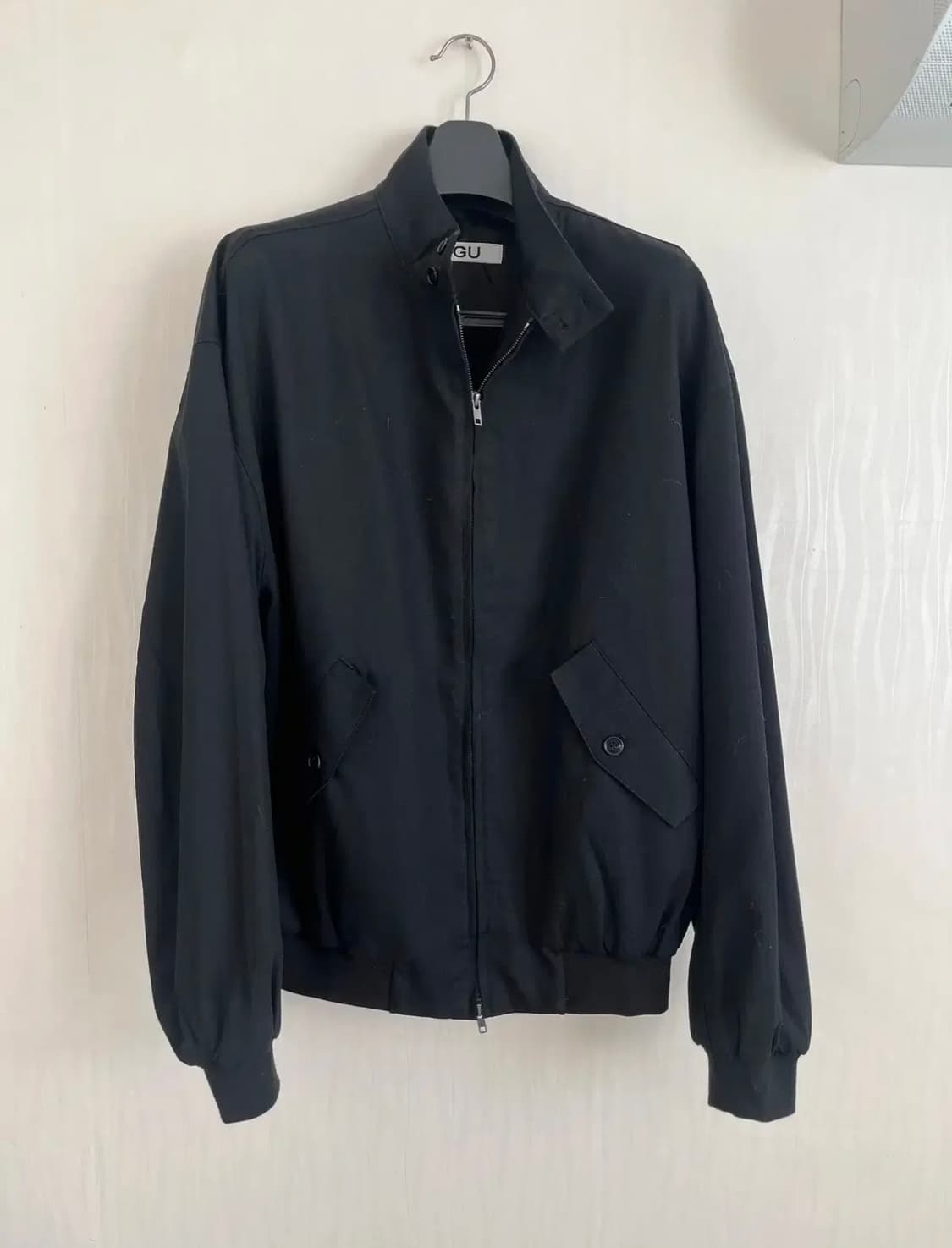 Mngu 오버사이즈드 해링턴 자켓 블랙 L 상품이미지1