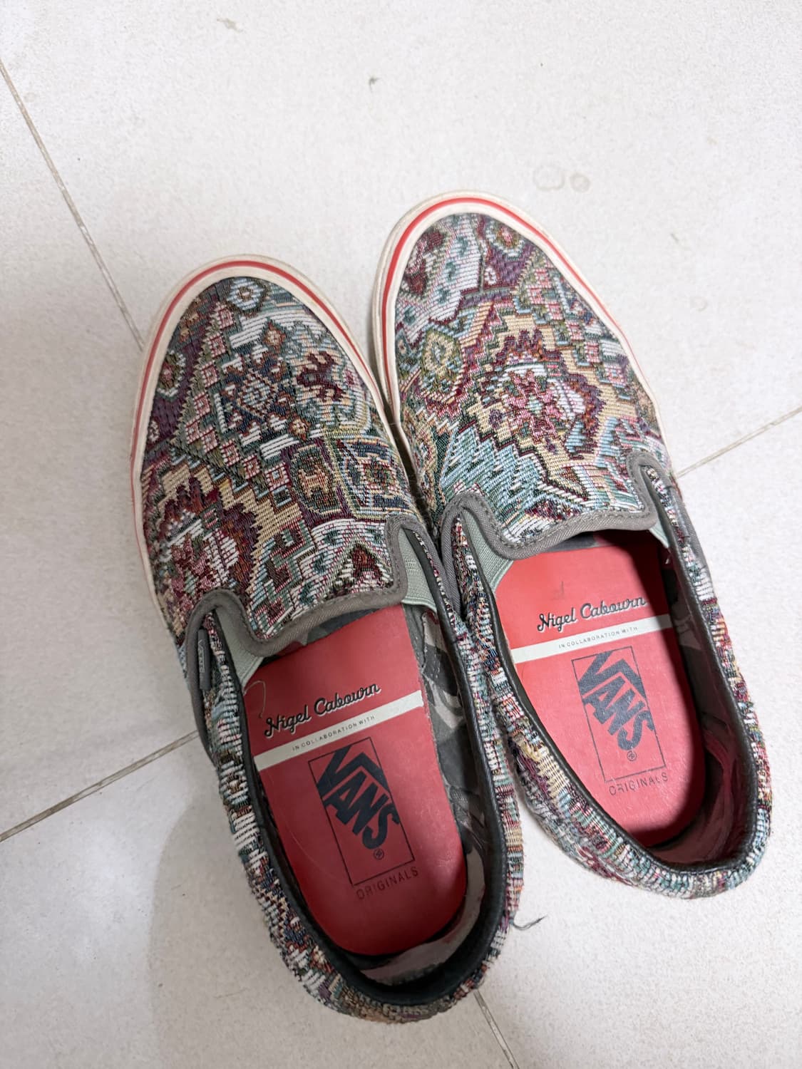 Us9) 나이젤카본 반스 카펫 슬립온 상품이미지1