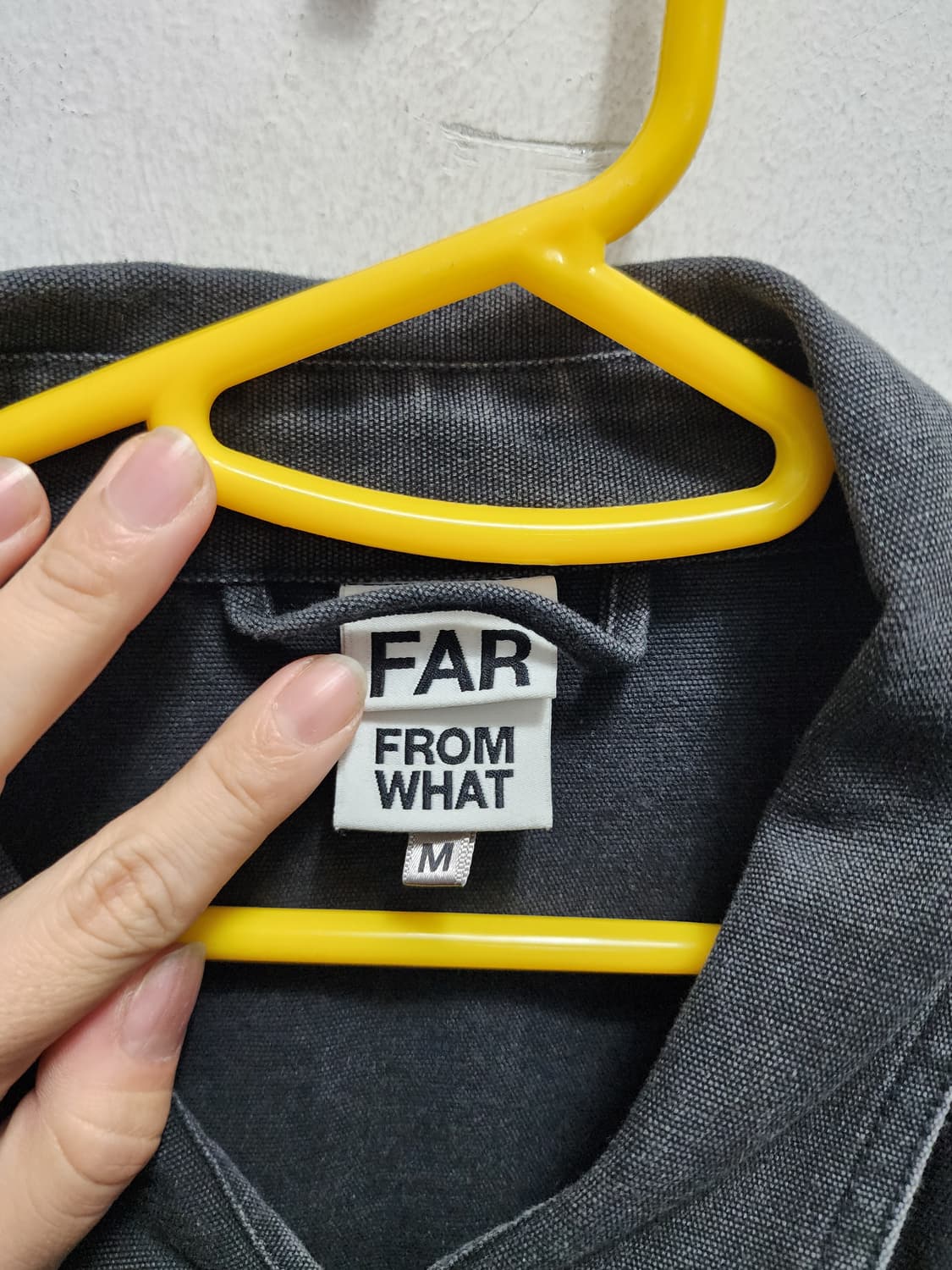 파프롬왓 파아카이브 흑청 커브 집업 데님자켓 상품이미지10