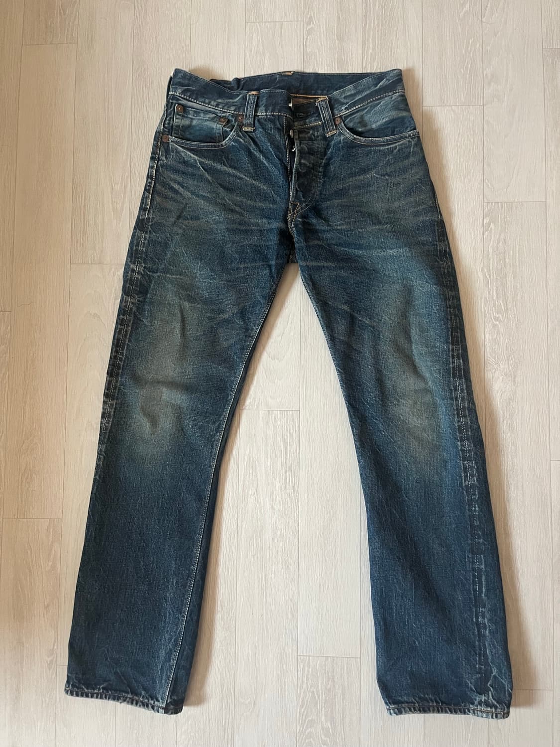 Warehouse blue & grey 웨어하우스 블루앤그레이 데님 팬츠 상품이미지1
