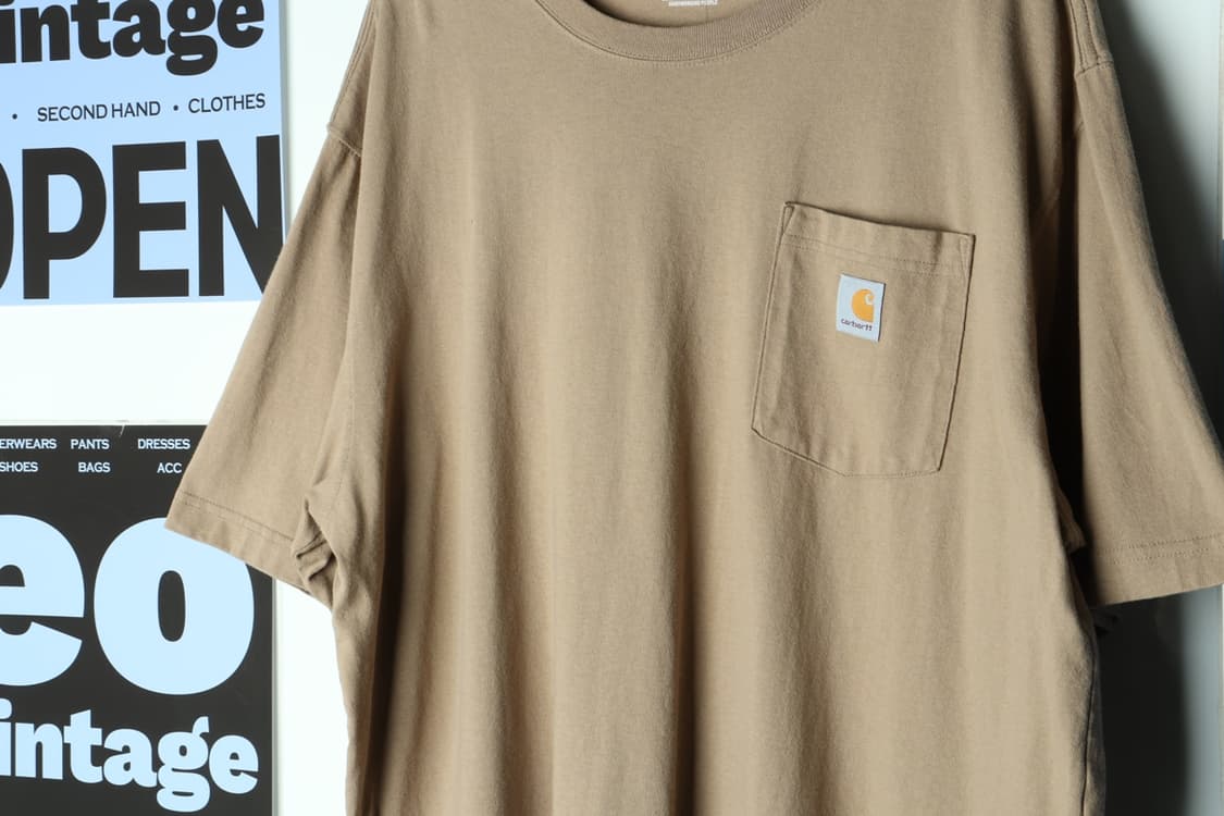 (XL-3XL) 칼하트 반팔 티셔츠 USA 베이지 빅사이즈-H31835 상품이미지5