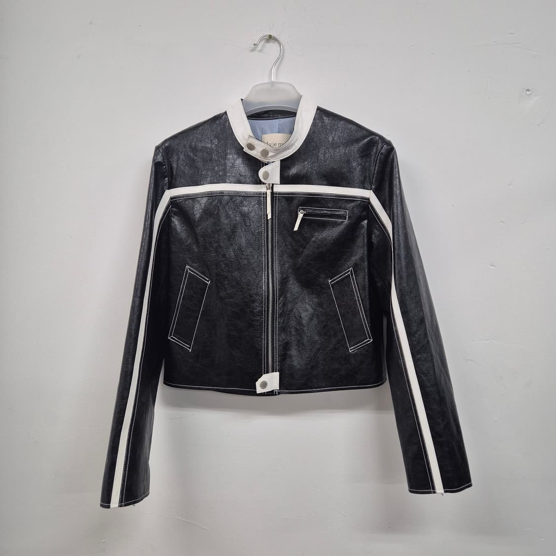 아비에무아 페이크레더 레이서 자켓 상품이미지6