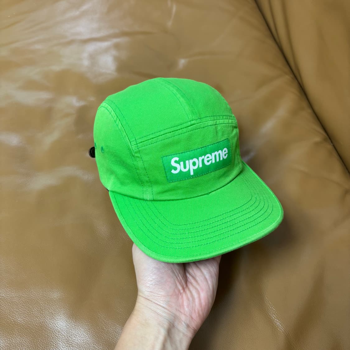 Supreme 슈프림 워시드 그린 캠프캡 모자 (Washed Green) 상품이미지2