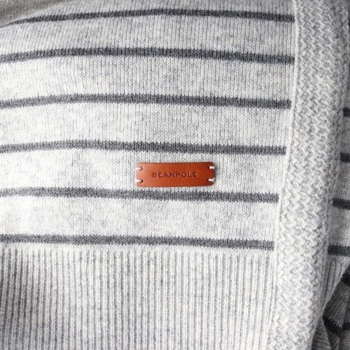 빈폴 가죽 엘보 패치 스트라이프 니트 상품이미지5