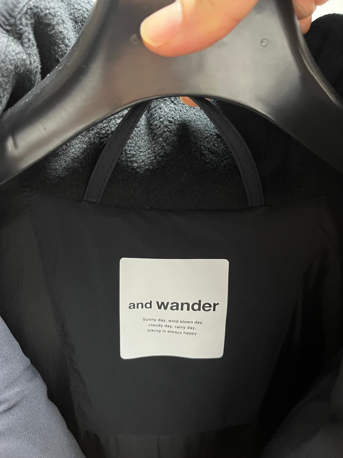 (새상품) 앤드원더 탑 플리스 코트 블랙 L-XL 상품이미지6