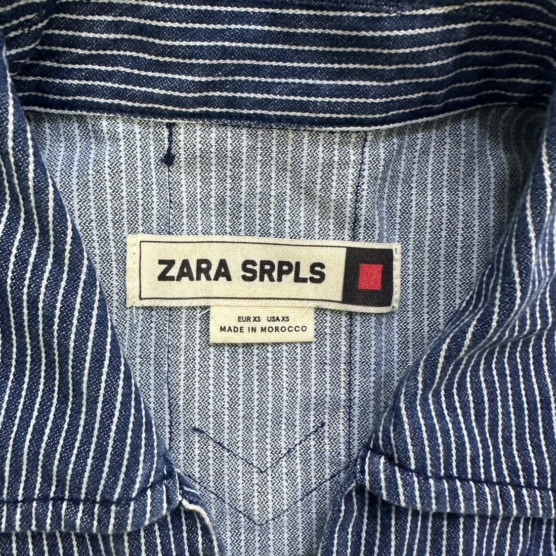 XS ZARASRPLS 데님 셔츠 원피스 0420D 상품이미지2